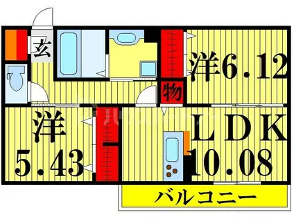 グレイスコート(2LDK/1階)の間取り写真