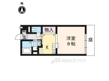 ジュネス畑ヶ田(1K/1階)の間取り写真