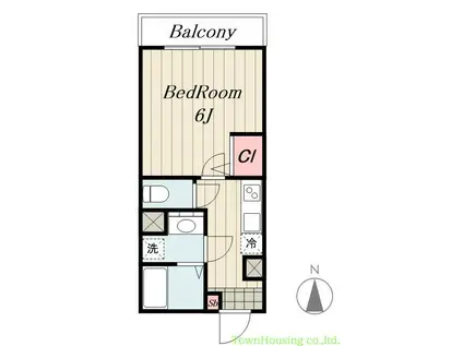 ザ・シティレジデンス学芸大学(1K/3階)の間取り写真