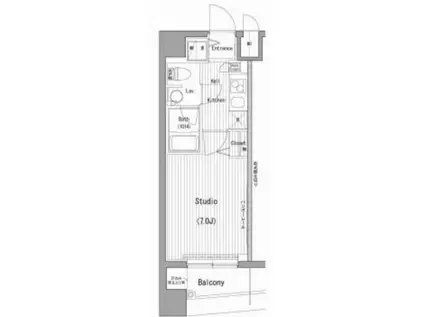 ガーラ・グランディ横濱桜木町(1K/3階)の間取り写真