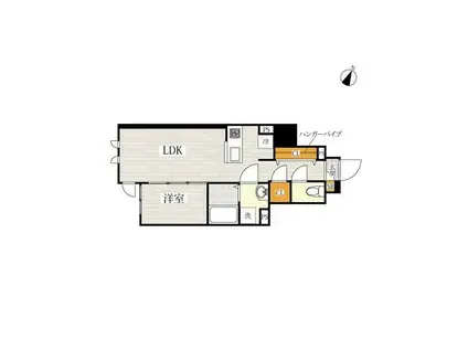 CB蒲田シャルマン(1LDK/1階)の間取り写真