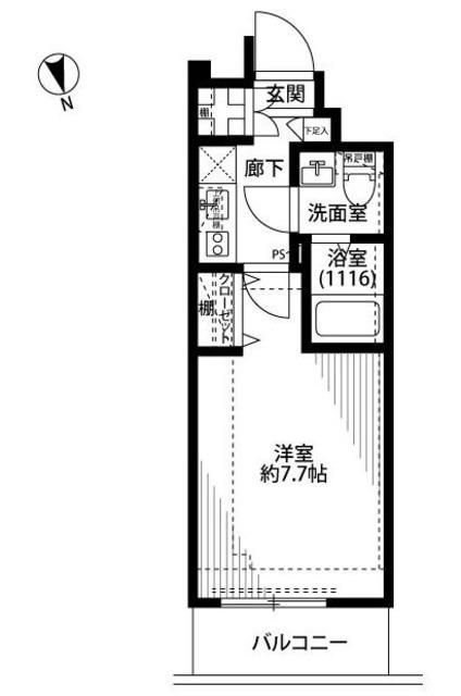 プレール・ドゥーク西川口(1K/3階)の間取り写真