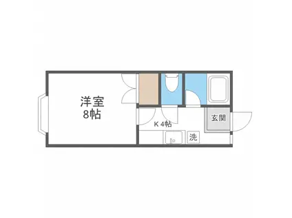 パシャ42 PASIXYA42(1DK/1階)の間取り写真