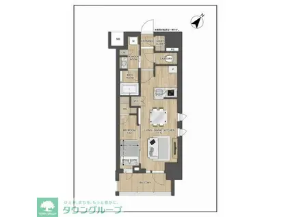 プレディアコート大森山王(1LDK/11階)の間取り写真