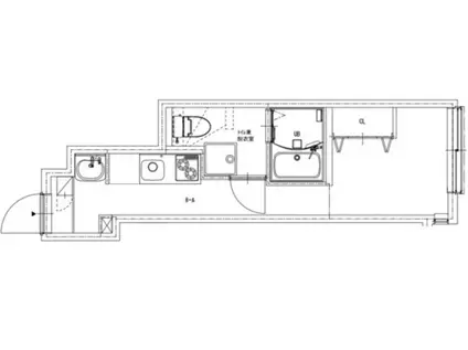SOLUNA CRACIA ZOSHIGAYA(1K/1階)の間取り写真