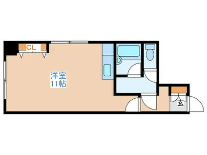 モンターニュプログレ(ワンルーム/2階)の間取り写真