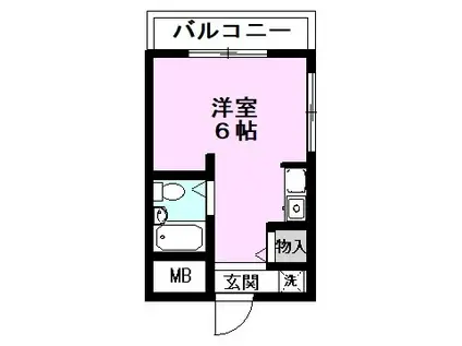 FORVAL SOLO 川口(ワンルーム/2階)の間取り写真