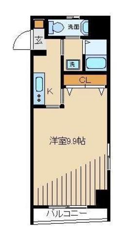 スターライト浅草(1K/3階)の間取り写真