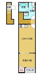 NATURAL PLAN(1LDK/2階)の間取り写真