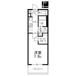 メイプルコート泉(1K/8階)の間取り写真