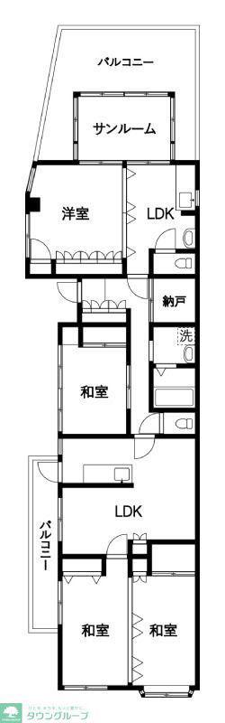 エーアイビル(4SLDK/3階)の間取り写真