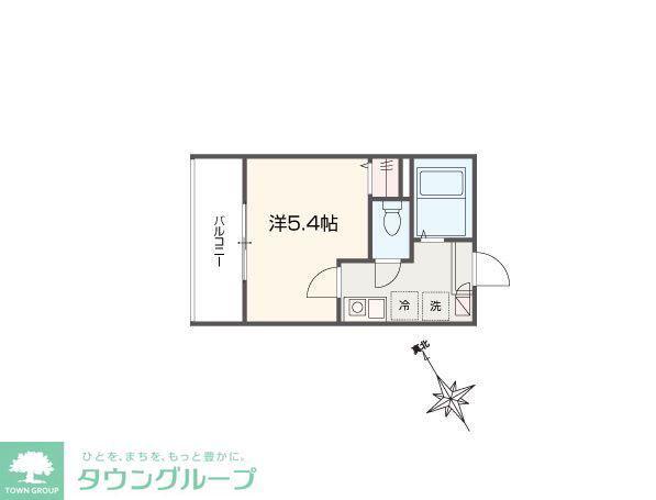 MELLAS海の公園駅(1K/1階)の間取り写真