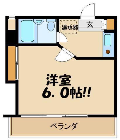 アネックス国領(1K/4階)の間取り写真