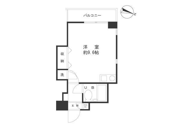 天悦ビル(1K/3階)の間取り写真