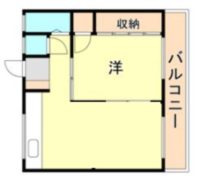 高島グリーンハイツ(1LDK/2階)の間取り写真
