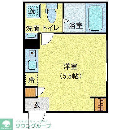 EPICER柴又(ワンルーム/2階)の間取り写真