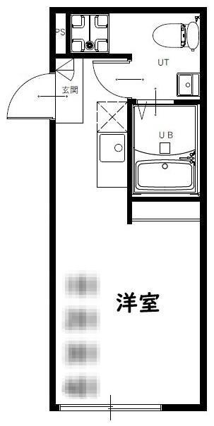 HOLOMUA宝町(ワンルーム/4階)の間取り写真