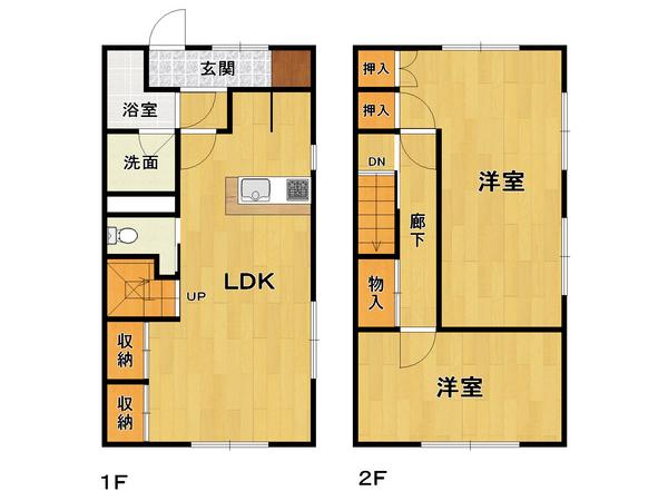 リノスタイル塚口(3LDK/1階)の間取り写真