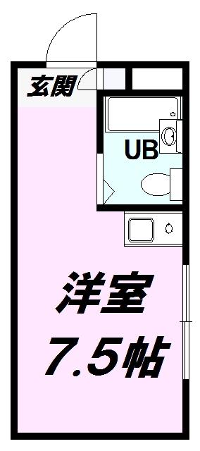 プリシード中野(ワンルーム/1階)の間取り写真