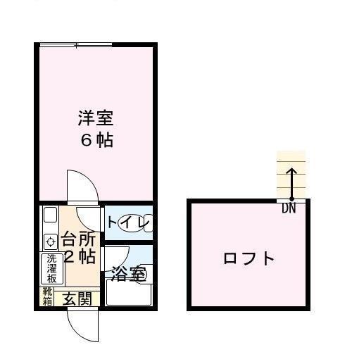 ベルトピア9(1K/1階)の間取り写真