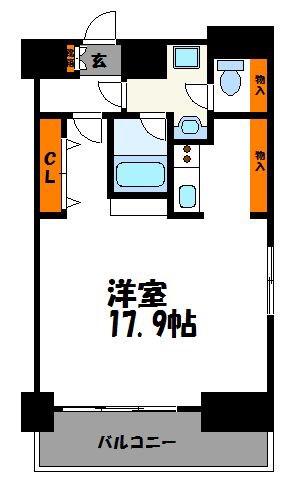 エンクレスト赤坂弐番館(1K/13階)の間取り写真