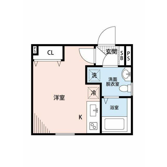 ベルシードステアー西新井(ワンルーム/2階)の間取り写真