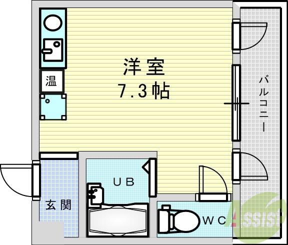 レバンガAP新大阪ステーションフロント(ワンルーム/4階)の間取り写真