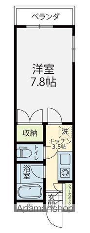 ロイヤルヒルズ(1K/3階)の間取り写真