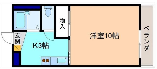 エトワール21(1K/1階)の間取り写真