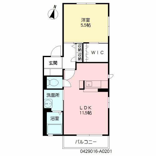 パレス・グローリーK&K(1LDK/2階)の間取り写真