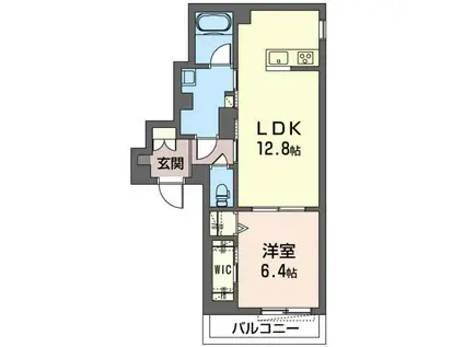レガート(1LDK/1階)の間取り写真