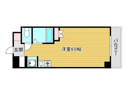 WILLDO九条(1K/2階)の間取り写真