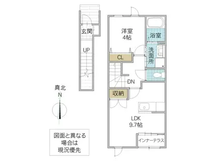 アヴァロン(1LDK/2階)の間取り写真