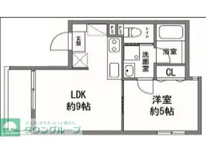 GRAND MAISON 小石川(1DK/2階)の間取り写真