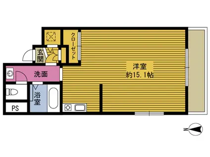 AVANCE11(ワンルーム/6階)の間取り写真