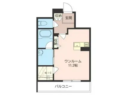 MEINE KATZE(ワンルーム/2階)の間取り写真