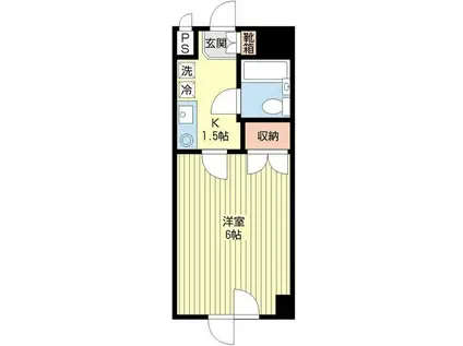 アーバンレジデンス(1K/2階)の間取り写真