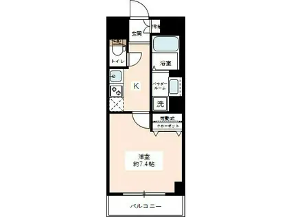 RISING PLACE 八王子みなみ野(1K/3階)の間取り写真