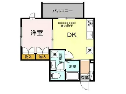 LUCIR SHIROKANEDAI(1DK/3階)の間取り写真