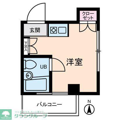 ダイヤモンドレジデンス西日暮里第三(ワンルーム/3階)の間取り写真