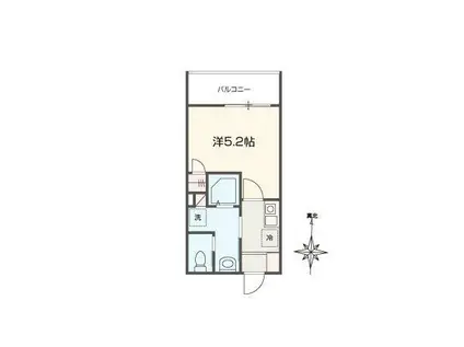 MELLAS新秋津(1K/1階)の間取り写真