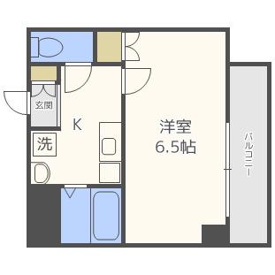 みおつくし堂島(1K/7階)の間取り写真