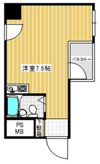 朝日プラザ浜松ステーションスクエア(ワンルーム/6階)の間取り写真