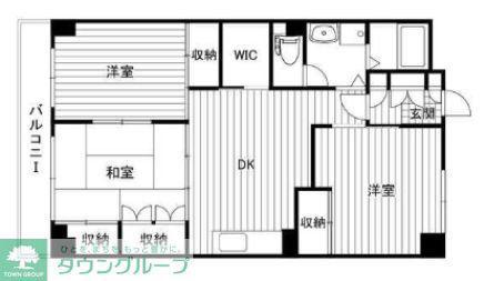 ハイム下鶴間(3LDK/3階)の間取り写真