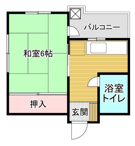 リィージュ石金(1K/3階)の間取り写真