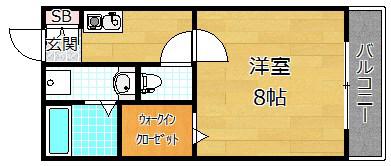 G.S.COTO(1K/3階)の間取り写真
