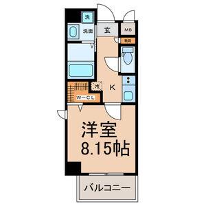 シャルマン新栄(1K/9階)の間取り写真