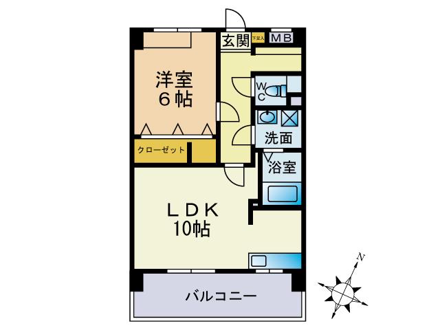 CONFORT-IK(1LDK/3階)の間取り写真