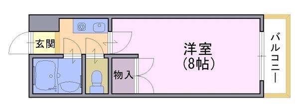 メゾンセレクト(1K/1階)の間取り写真