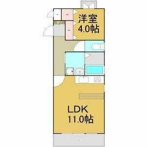 シャリオ グランデ(1LDK/3階)の間取り写真